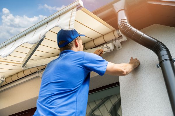 House Awning Mounting